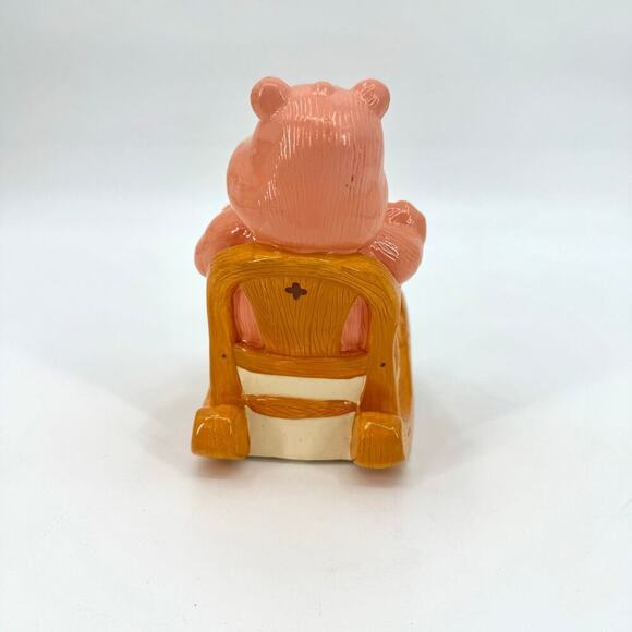 Vintage 1983 Care Bear Ceramic Musical Figurine Cheer Bear Brahms Lullaby Works! - Picture 3 of 11